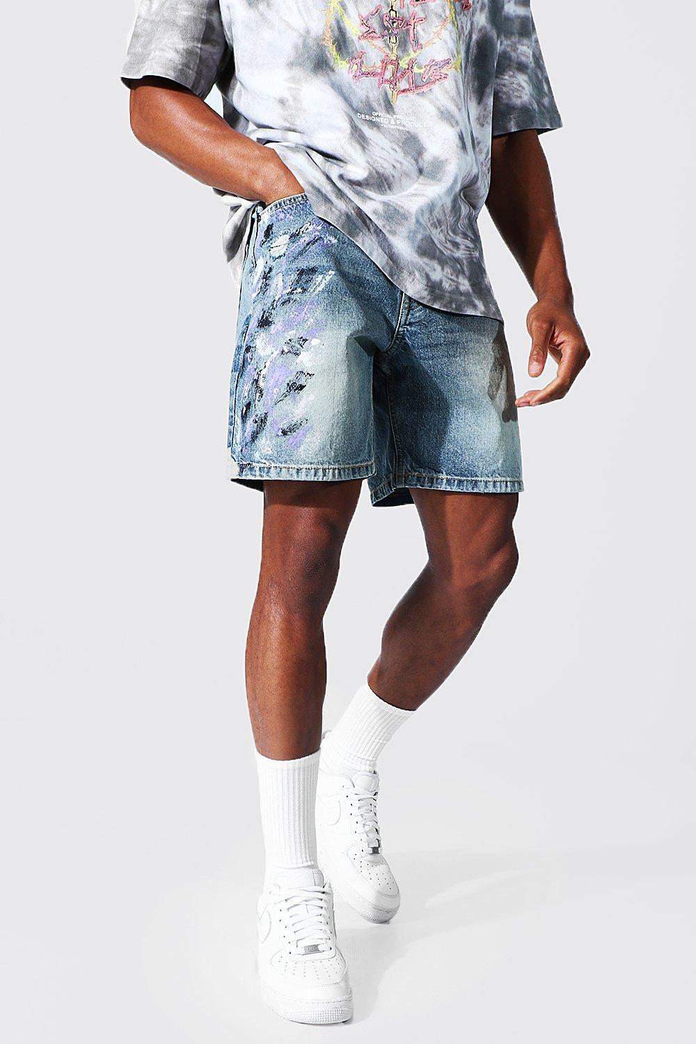 Boohooman hot sale denim shorts